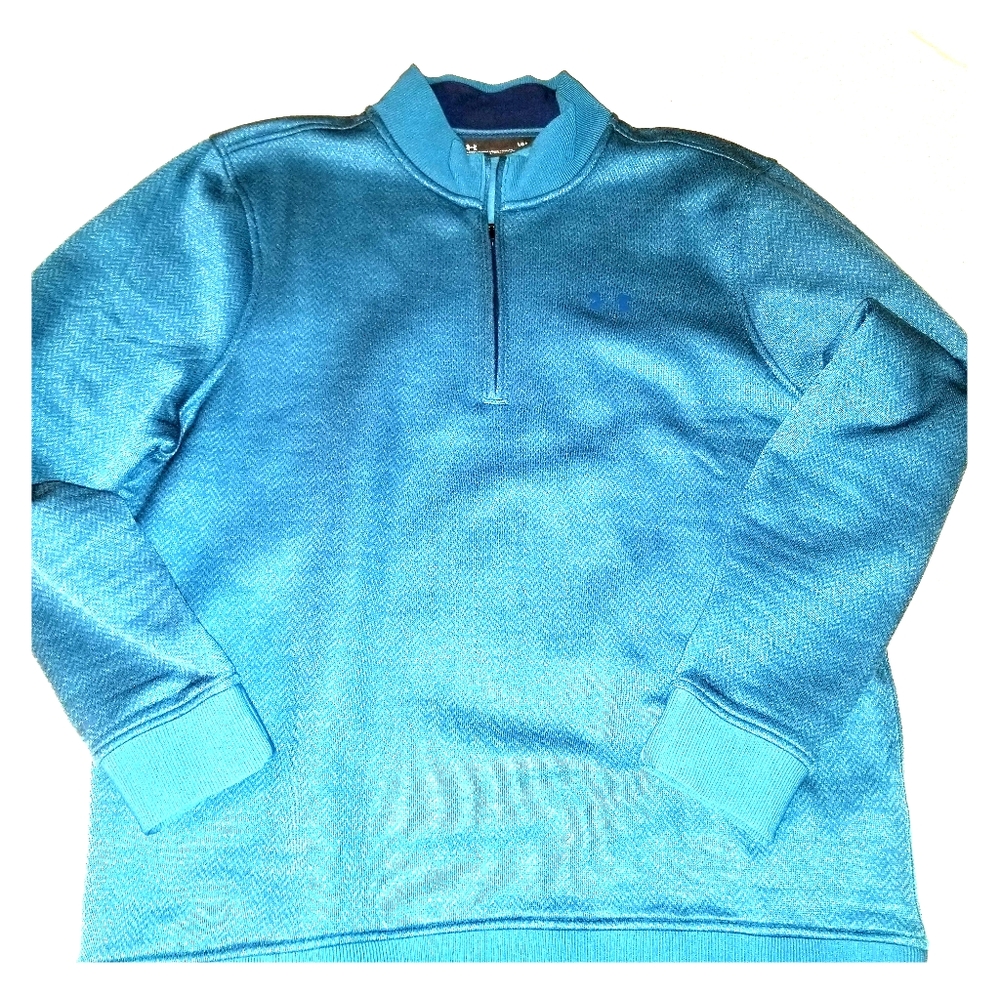UNDER ARMOUR Turquoise ColdGear Golf QuarterZip